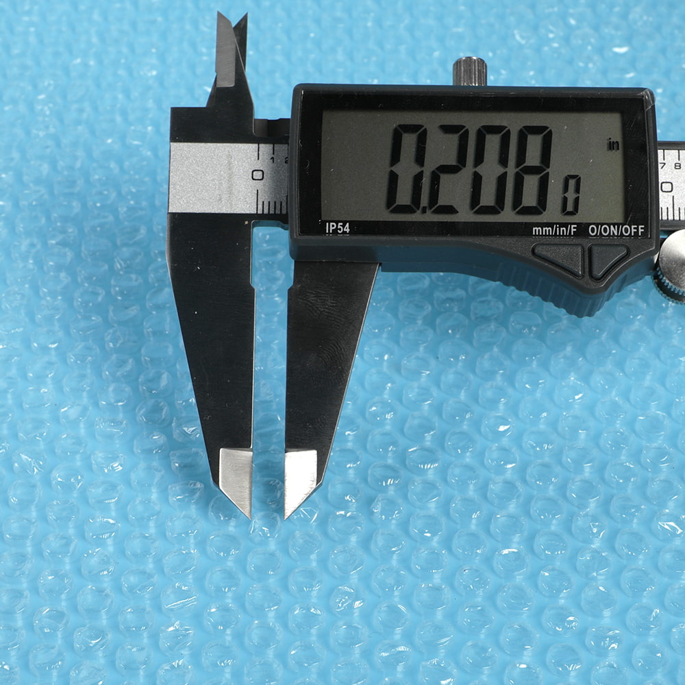 0,2 tommers diameter luftboblepose plast PE-skum luftboblefilm